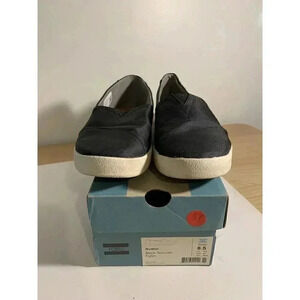967. Toms-Avalon Black/textured/Nylon-US-6.5 Womens